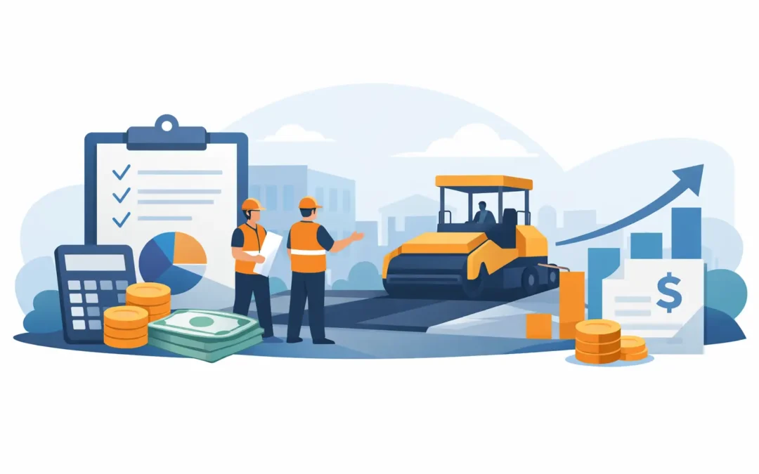 Conversiones de presupuestos pavimentación comercial