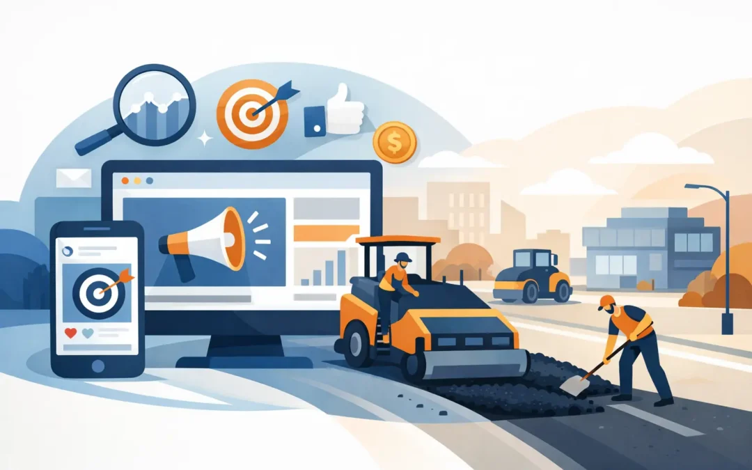 Publicidad digital para pavimentación comercial